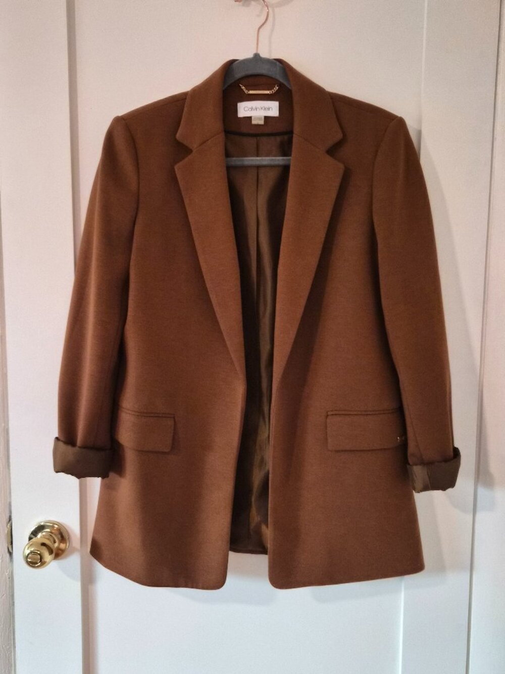 Calvin Klein Women's Camel Blazer